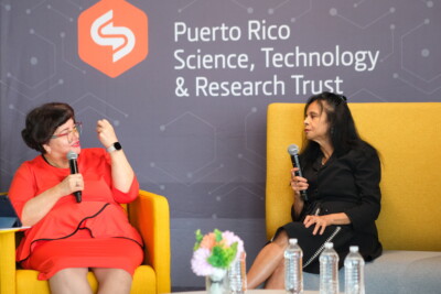 Ing. Lucy Crespo y la Dra. Suranganie Dharmarwardane